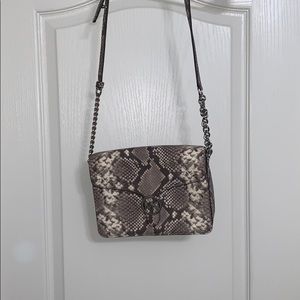 I hawk kors snake skin cross body bag